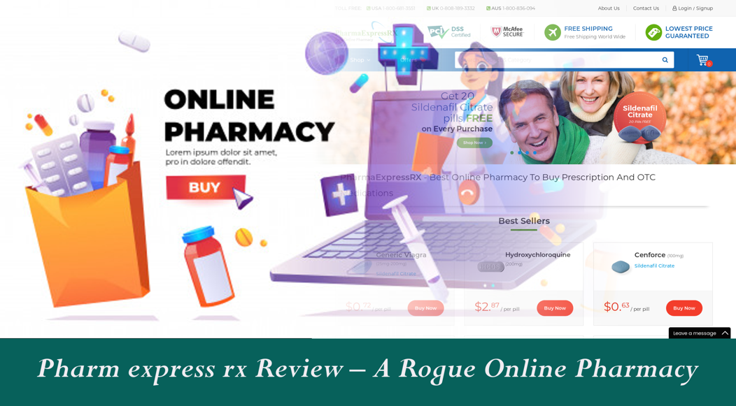 Pharm Express Rx Review A Rogue Online Pharmacy —